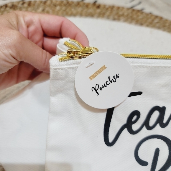2 PACK OF TEAM BRIDE POUCHES, NEW W TAGS - Picture 3 of 5